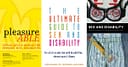 Three book covers show the titles "PleasureABLE", "The Ultimate Guide to Sex and Disability", and "Sex and Disability."