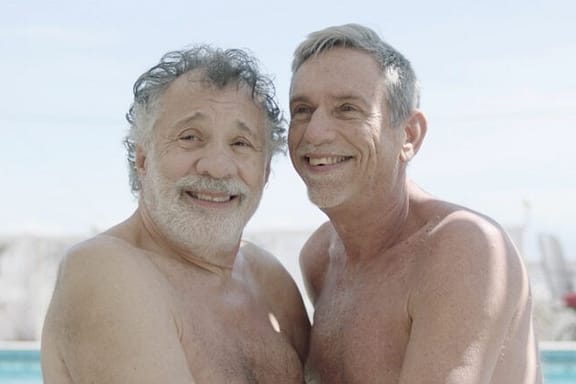 Two older men Joe and Michael fulfill their dream of having sex on film.