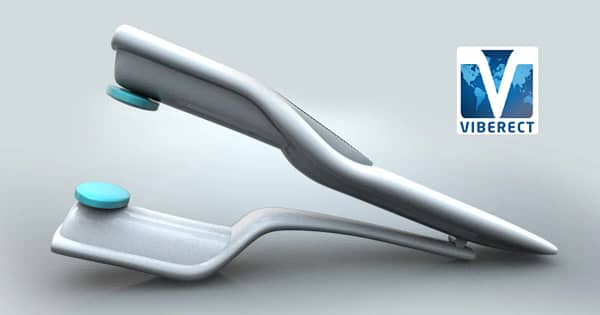 Viberect penile vibratory stimulation device